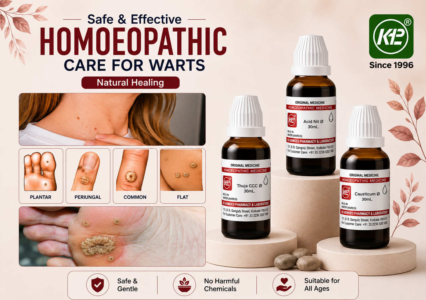 Homoeopathy for Safe and Effective Wart Removal